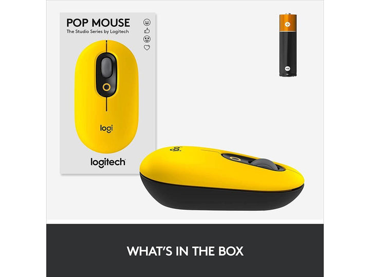 SO Logitech | Pop Bluetooth Mouse - Blast Yellow | 910-006543