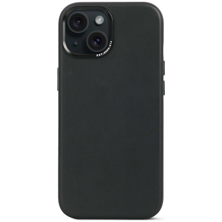 Decoded | Leather Backcover for iPhone 15 Pro Max - Black | DC-D24IPO15PMBC1BK