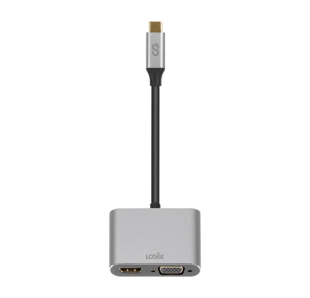 LOGiiX | Adapter USB Type-C to HDMI / VGA - Graphite Grey | LGX-13603