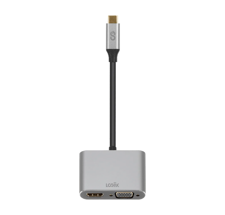 LOGiiX | Adapter USB Type-C to HDMI / VGA - Graphite Grey | LGX-13603