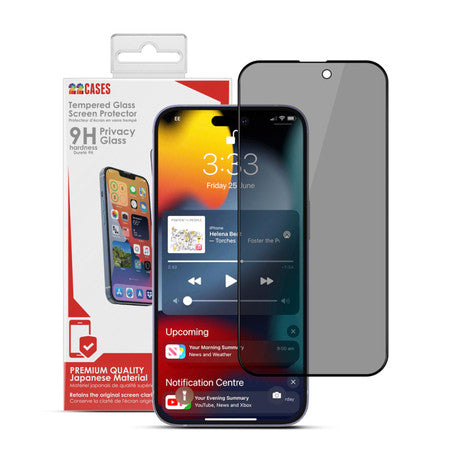 22 Cases | iPhone 14 Pro - Privacy Tempered Glass Screen Protector | 118-2503