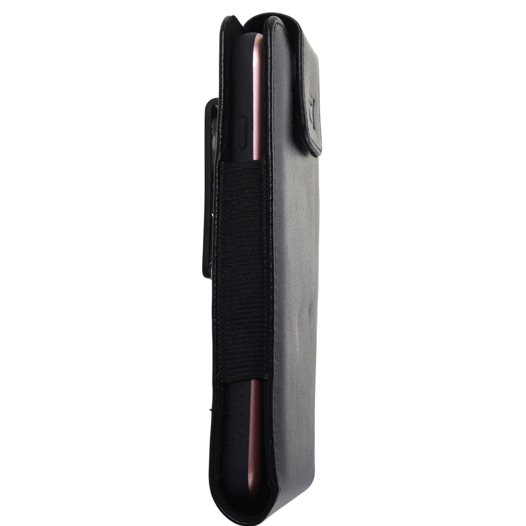 Caseco | Faux Leather Vertical Pouch w/ 360 Belt Clip - 6.5in | CC-FL-PCH-6.5