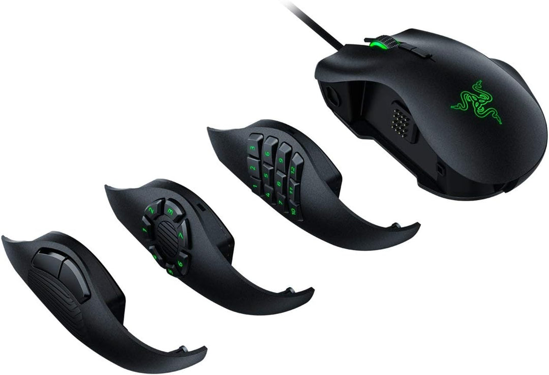 Razer | Gaming Mouse Naga Trinity Multi-Color Wired MMO | RZ01-02410100-R3U1