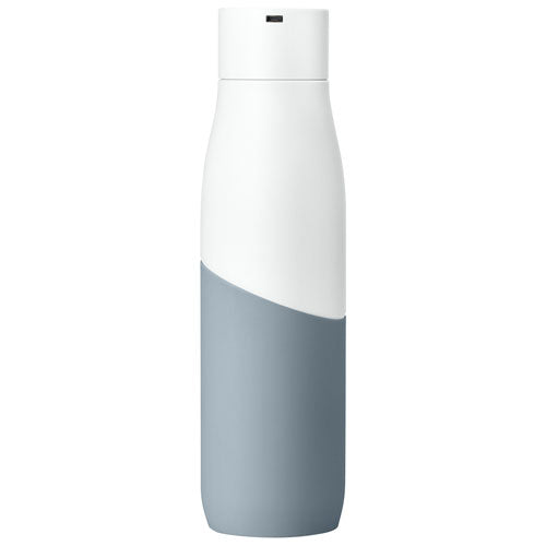 Larq | PureVis Movement 710ml (24 oz.) Stainless Steel Water Bottle with Self-Cleaning Mode - White/Pebble | BSWP071A