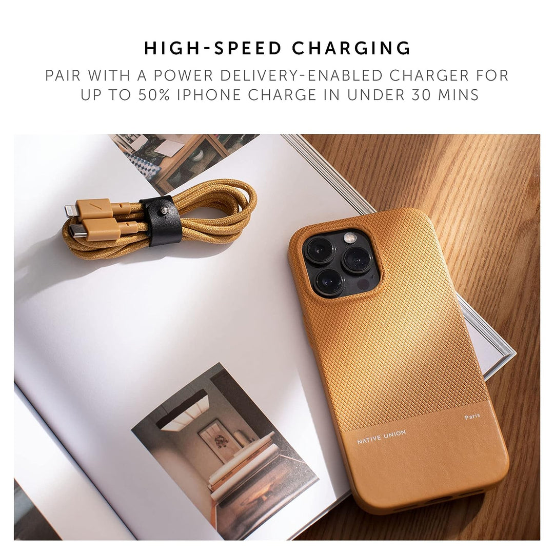 /// Native Union | Belt Cable USB-C to USB-C 4ft/1.2m 100w - Kraft  | BELT-C-KFT-2-NP