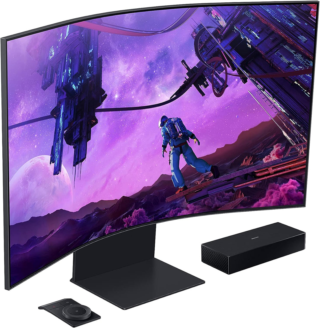 Samsung | 55" 4K UHD 165Hz 1ms GTG VA LCD FreeSync Gaming Monitor - Black | LS55BG970NNXGO