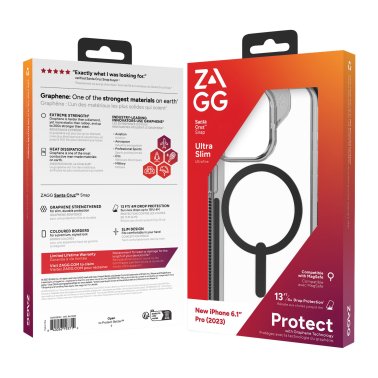 ZAGG GEAR4 | Santa Cruz Snap Case iPhone 15 Pro - Black | 15-11652