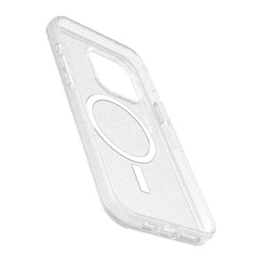 Otterbox  | Symmetry w/ MagSafe Clear Series Case for iPhone 15 Pro Max - Clear/Silver Flake (Stardust) | 15-11609