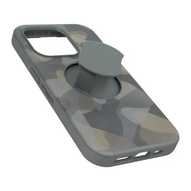 Otterbox  |  OtterGrip Symmetry w/ MagSafe Series Case for iPhone 15 Pro - Grey (Iron Camo) | 15-11544