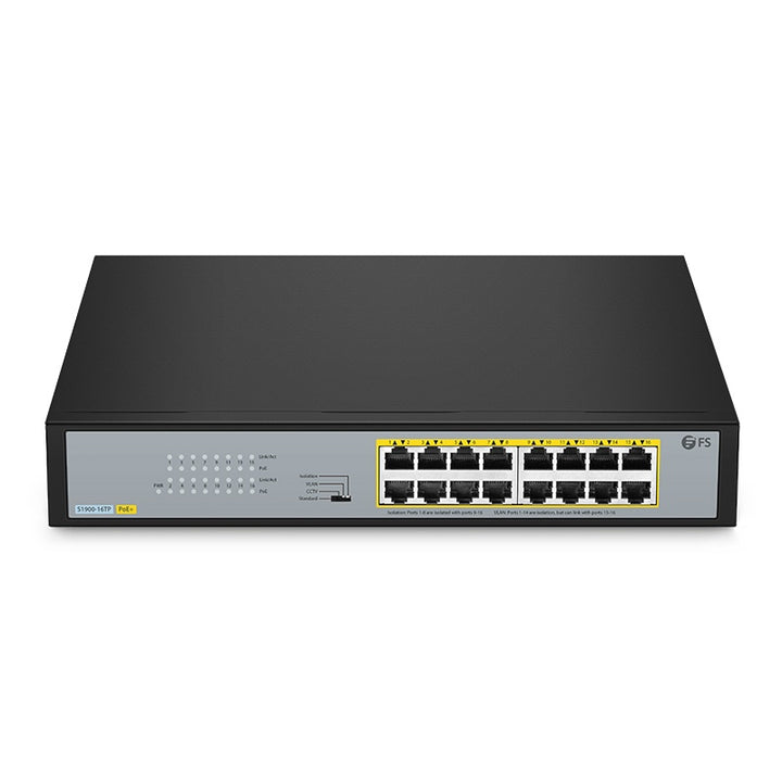 Netgear | 16-port PoE Unmanaged Switch | GS116LP-100NAS