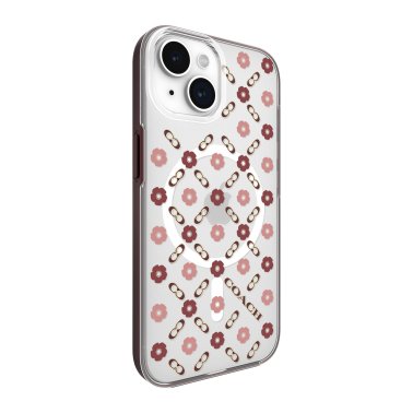 Coach | Protective Case w/Magsafe iPhone 15/14/13 - Tea Rose | 15-12443