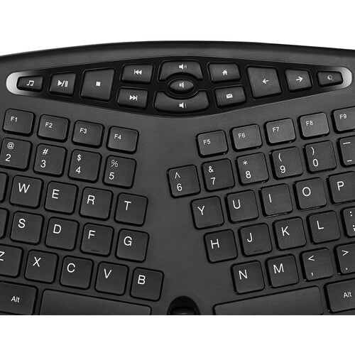 Adesso | Slim Wireless Ergonomic Keyboard and Mouse Combo | WKB-1600CB
