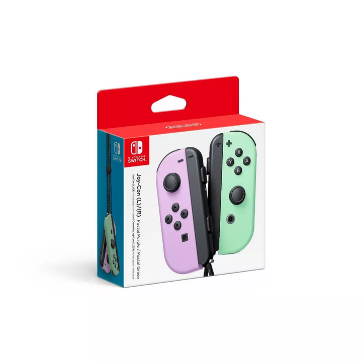 Nintendo | Switch Left and Right Joy-Con Controllers - Pastel Purple/Pastel Green | ACAJAWAF