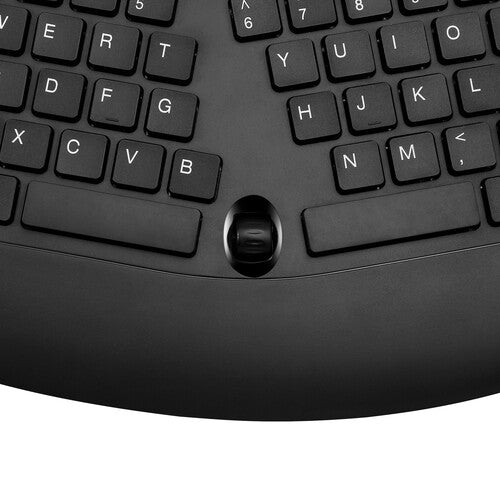 Adesso | Slim Multimedia Wired USB-A Split Ergonomic Low-Profile Keyboard | AKB-160UB