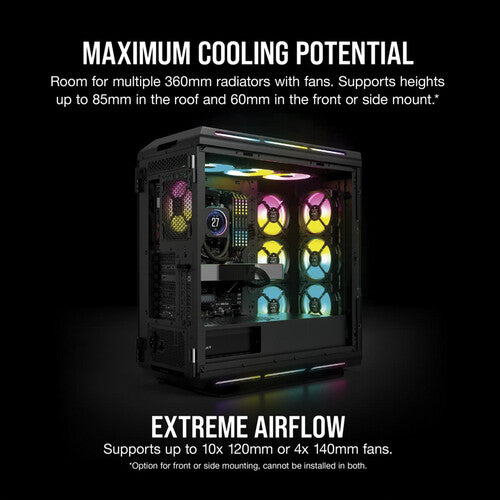 Corsair | iCUE 5000T RGB Tempered Glass Mid-Tower ATX PC Case - Black | CC-9011230-WW