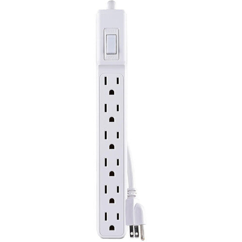 Cyberpower | Power Strip 6 outlet 2Ft Cord White 2 Pack | MP1044NN