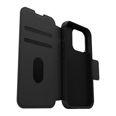 //// Otterbox | Strada Leather Folio Case iPhone 15 Pro - Black (Shadow) | 15-11757