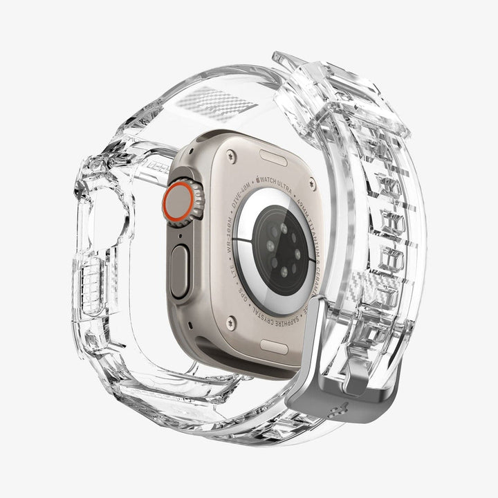 Spigen | Rugged Armor Pro Case and Strap for Apple Watch Ultra (49mm) - Clear | SGPACS05461