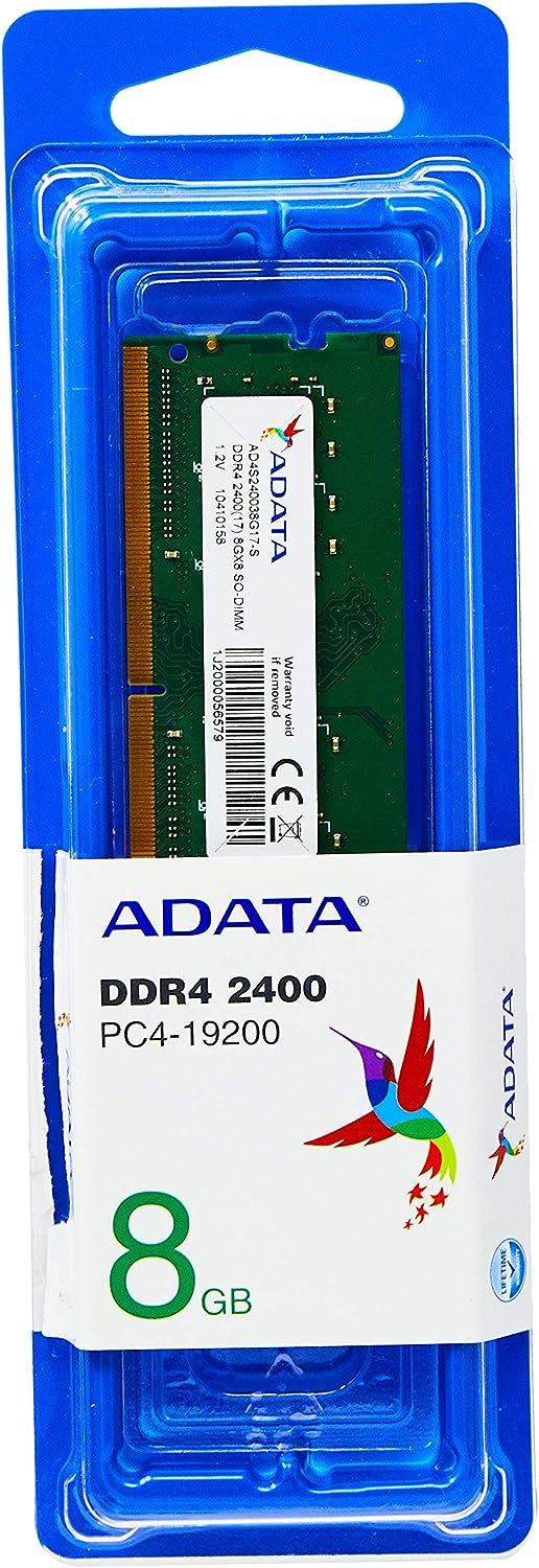 A-DATA | Memory 8GB DDR4 2400HZ SO-DIMM | AD4S240038G17-S