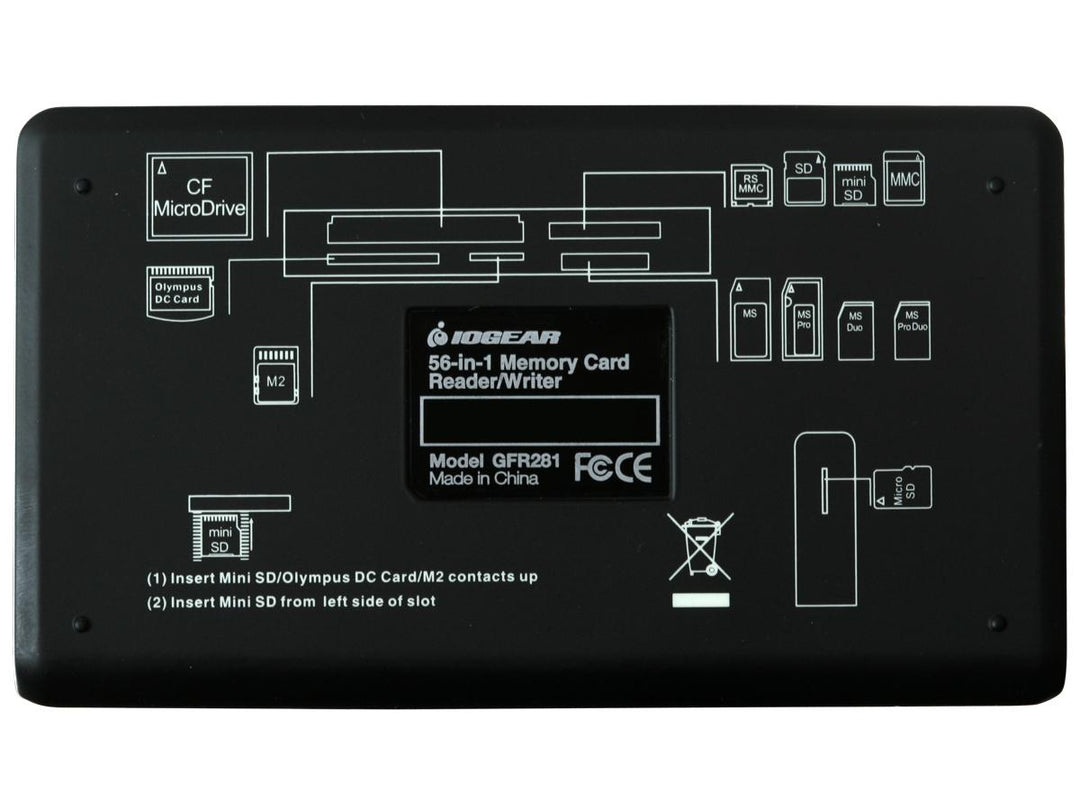 IOGEAR | USB-A Universal Memory Card Reader 56-in-1 | GFR281