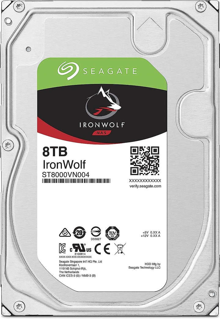 Seagate|  IronWolf Pro 6TB NAS Hard Drive 7200 RPM 256MB Cache CMR SATA 6.0Gb/s 3.5" Internal HDD ST6000NE000