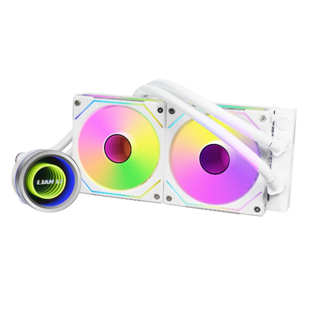 Lian-Li | Galahad II Trinity 240mm AIO Liquid CPU Cooler, 2 Fans - White | GA2T24W