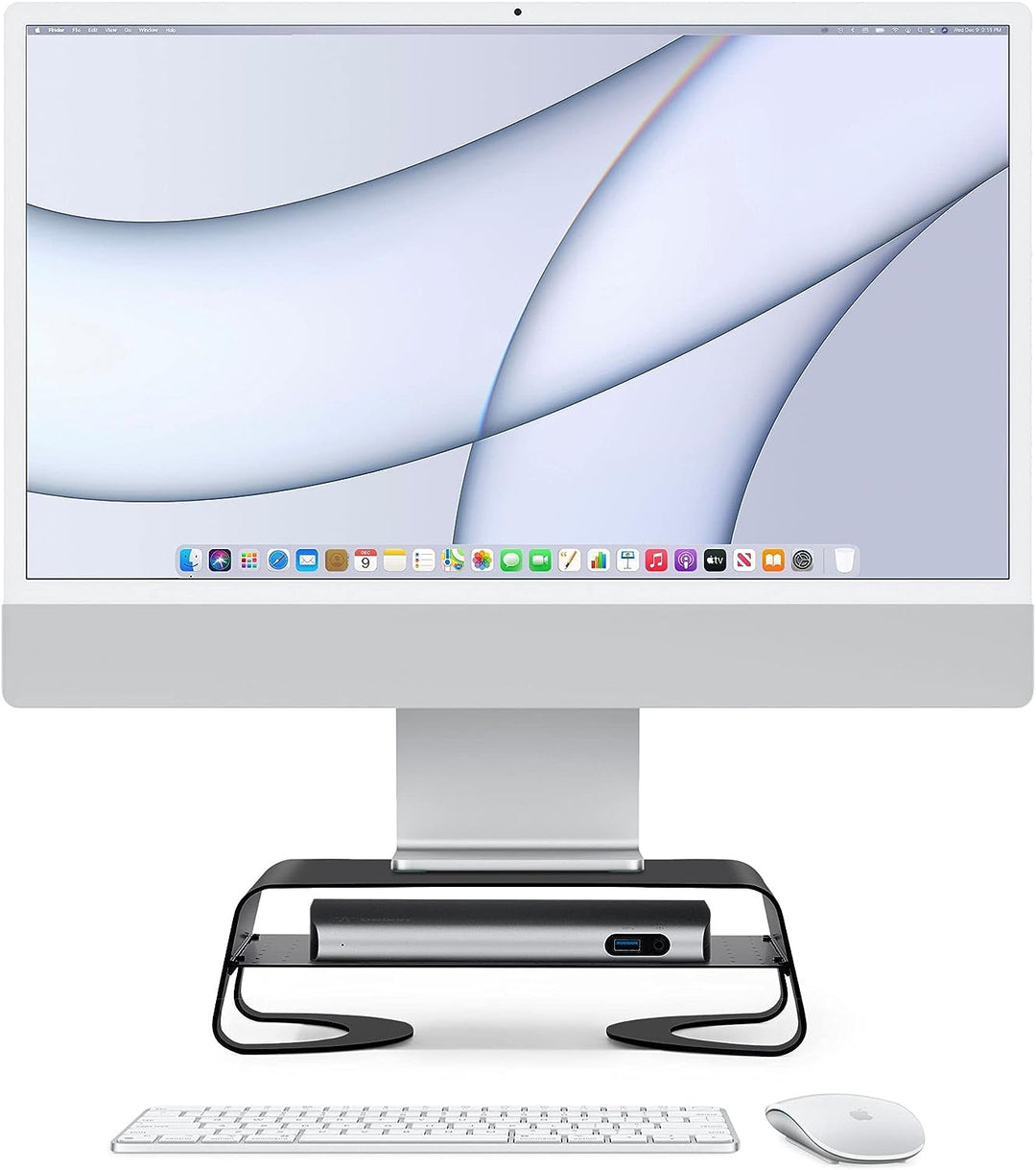 Twelve South | Curve Riser for iMac and Display - Black | TS-12-1835