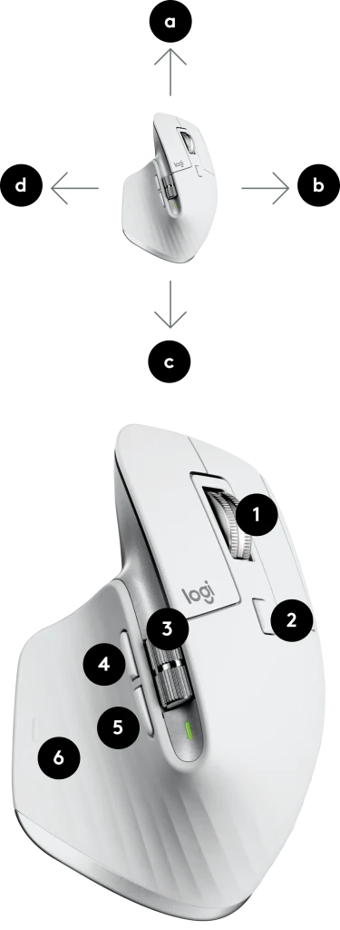 //// Logitech | MX Master 3S Performance Wireless Mouse for Mac - Pale Gray | 910-006570 PROMO ENDS NED