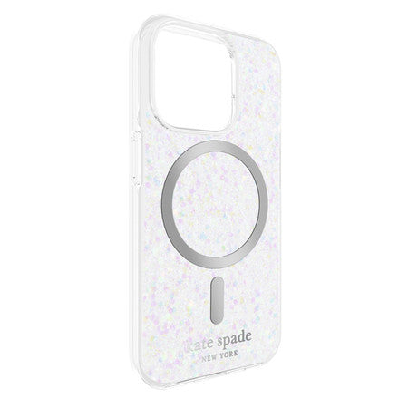 Kate Spade | Protective Case for MagSafe iPhone 15 Pro - Chunky Glitter Rose Gold  | KS052520