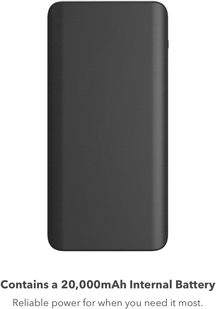Mophie | 20,000 mAh black power boost XL portable power bank | 15-09520