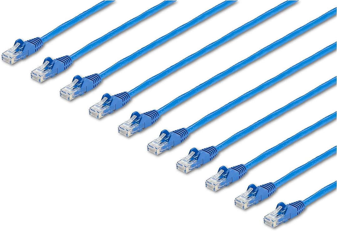 /// Startech | Cat6 Snagless Ethernet Cable *10 Pack* (650mhz 100w Poe Rj45 Utp ETL) - 1 Ft - Blue | N6PATCH1BL10PK