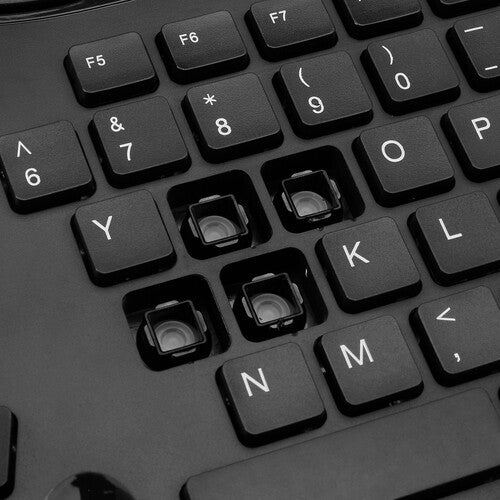Adesso | Slim Multimedia Wired USB-A Split Ergonomic Low-Profile Keyboard | AKB-160UB