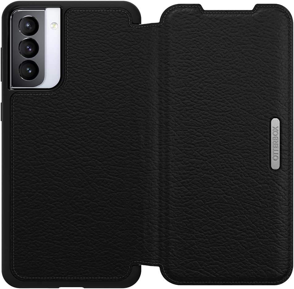 //// Otterbox | Samsung Galaxy S21+ - Strada Folio Leather Case - Shadow Black | 120-3816