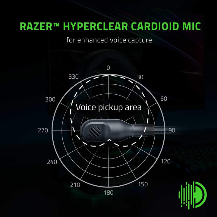 Razer | BlackShark V2 X Wired Gaming Headset with Microphone - Black/Green | RZ04-03240100-R3U1