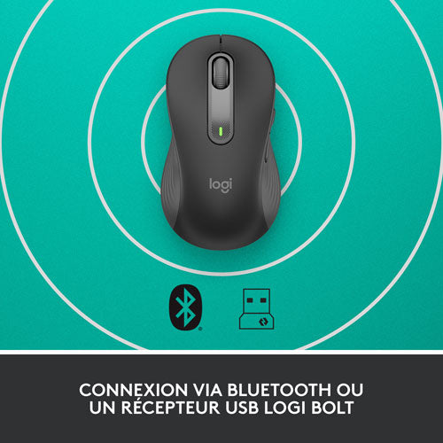 Logitech | Signature M650 LEFT Hand  Mouse - Graphite | 910-006234