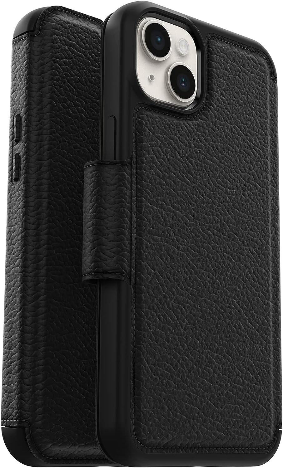 //// Otterbox | Strada Leather Folio Case for iPhone 14 Plus - Black | 15-10232
