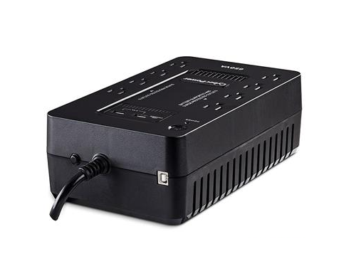 CyberPower | UPS Battery Backup 650VA 8 Out 2 USB 5FT Cord 3YR | SX650U-FC