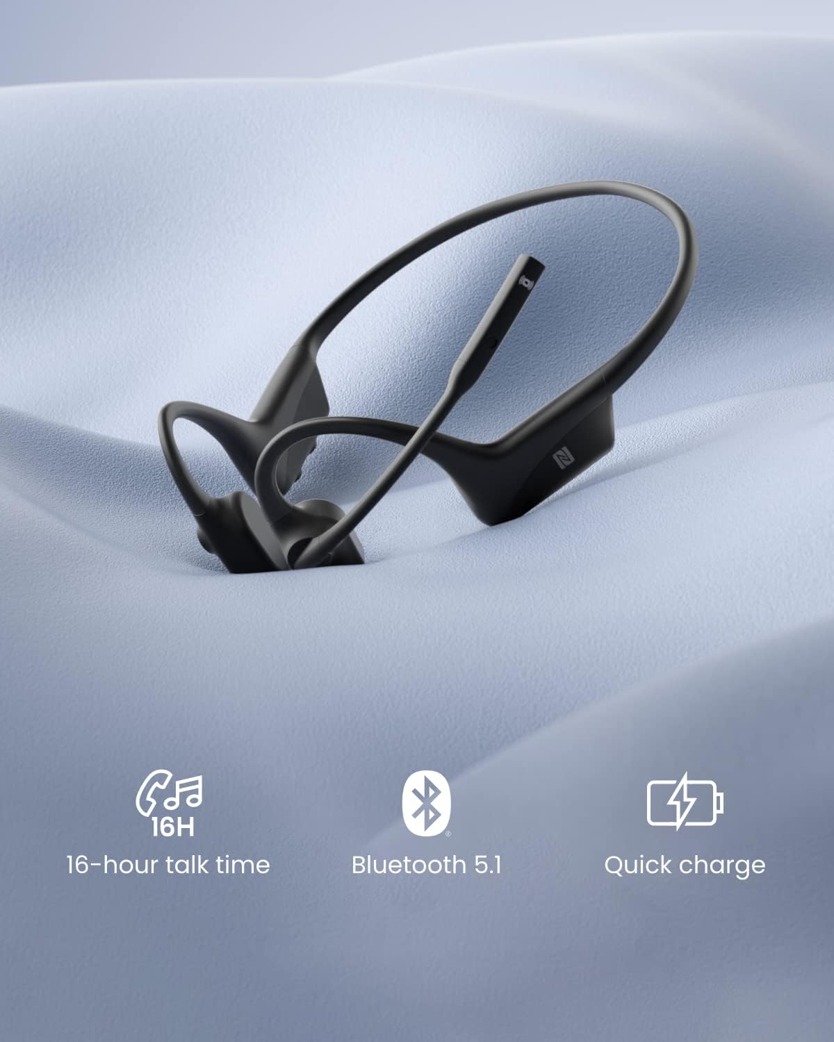 Shokz | OpenComm2 UC Bluetooth Headset With Boom Mic & USB-C