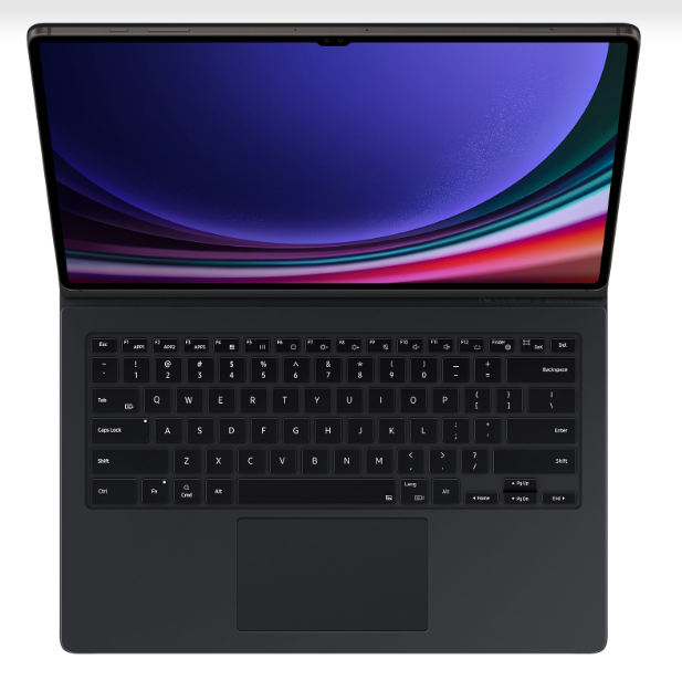 Samsung | Keyboard Book Cover Case with Trackpad for Galaxy Tab S9 Ultra - Black | EF-DX915BBEGCA