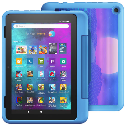 Amazon | Fire Pro HD 8 Kids Edition Tablet 8" 32GB (Ages 6-12) - Cyber Sky (Blue) | B09BG37F4B
