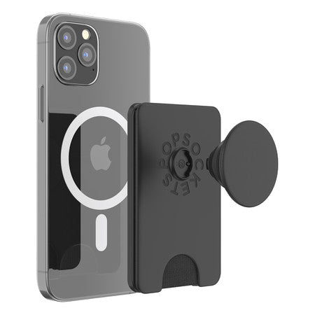 //// PopSockets | PopWallet+ for MagSafe Round - Black | 123-0429