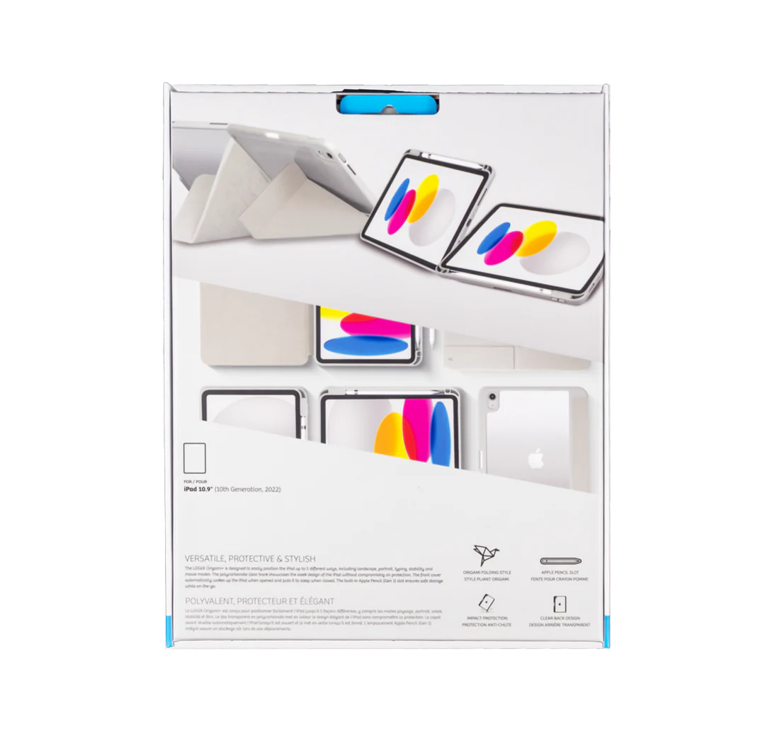 LOGiiX | Origami+ for iPad 11 (A16)/10.9 (10th Gen) - Stone | LGX-13567