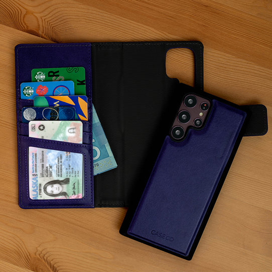 Caseco |  Samsung Galaxy S21 FE (5 cards) Detachable Wallet Case (5th Ave) - Purple |  C3182-11