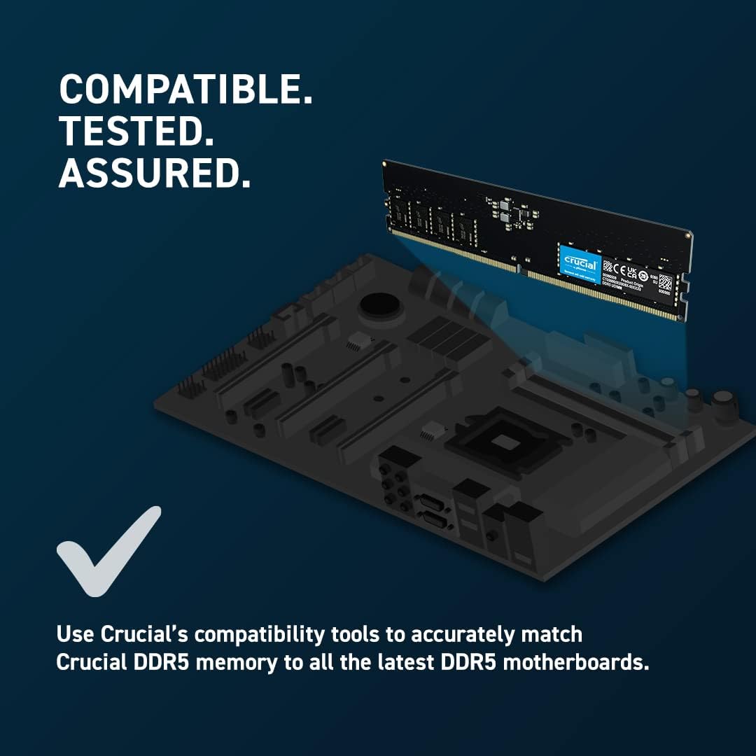 Crucial | RAM 32GB DDR5 4800Mhz UDIMM | CT32G48C40U5 – TRINITI TECH