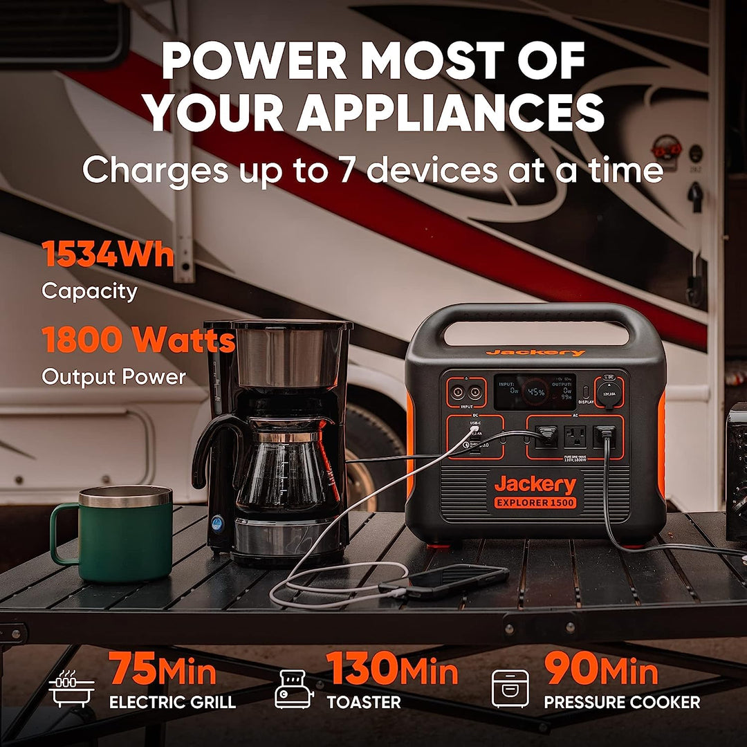 Jackery | Explorer 1500 Portable Power Station - 1800W 1534Wh | E1500