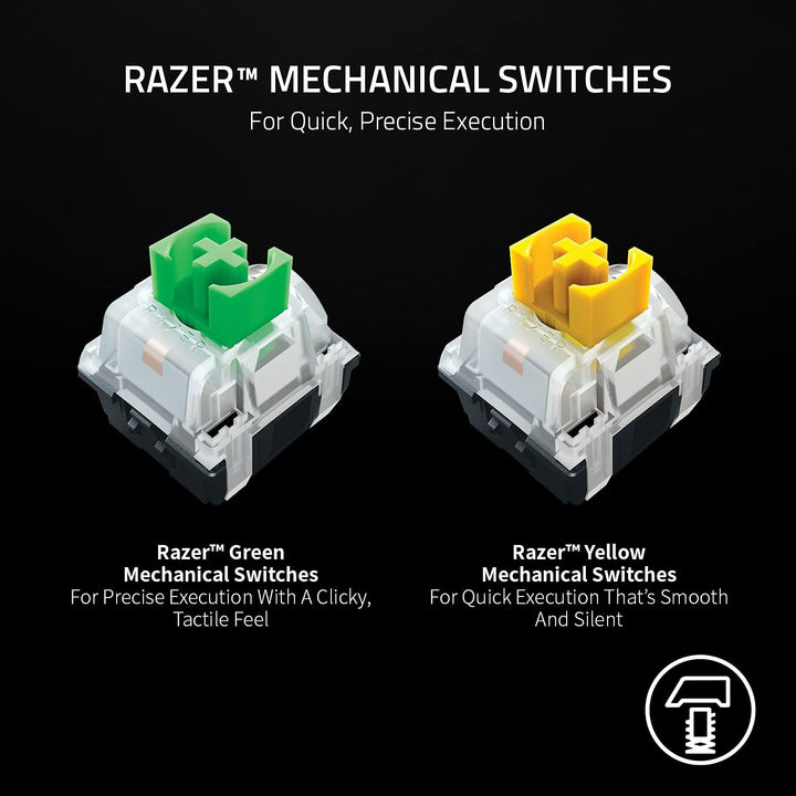 Razer | BlackWidow V3 Mini HyperSpeed Bluetooth Backlit Mechanical Green Switch Wireless Gaming Keyboard | RZ03-03891500-R3U1