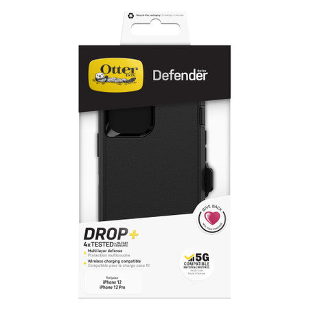 Otterbox | Defender Series Case for iPhone 12/12 Pro - Black | 120-3380