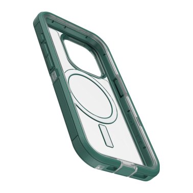 Otterbox | Defender XT w/ MagSafe Clear Series Case iPhone 15 Pro - Clear/Green | 15-11545