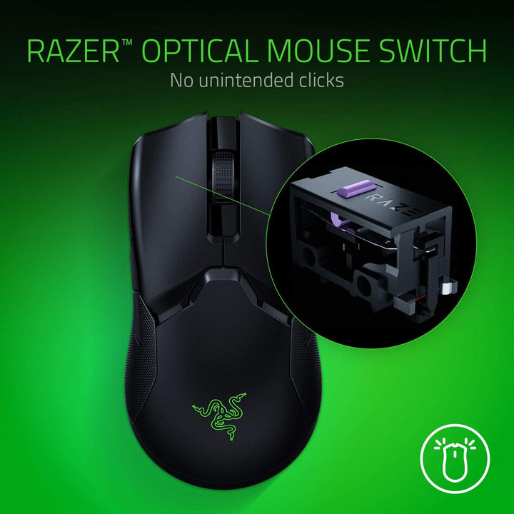 Razer | Viper Ultimate 20000 DPI Wireless Optical Gaming Mouse with Dock - Black | RZ01-03050100-R3U1