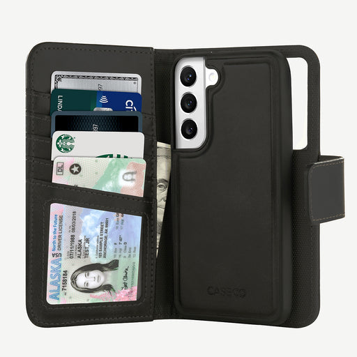 Caseco | 5th Ave Wallet Folio Case (5 Card Slot) - Samsung Galaxy A54 - Black | C31A7-00